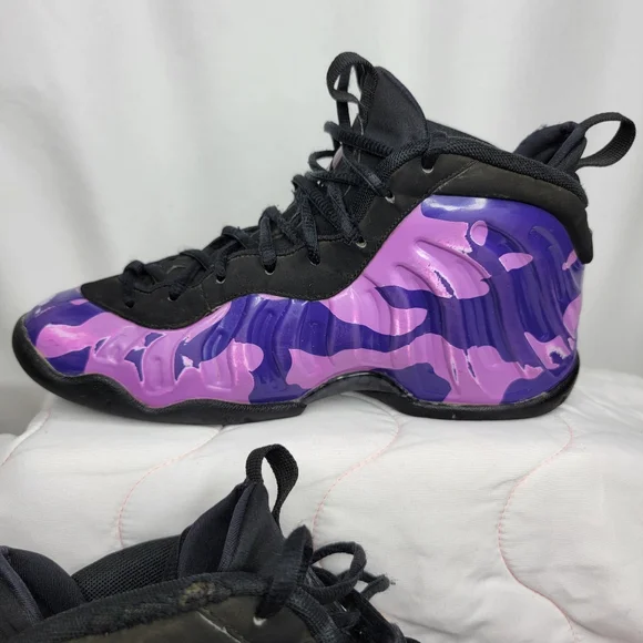 NIKE LITTLE POSITE PRO (GS) BLCK/COURT PURPLE [644792 012] SIZE 5Y - Picture 3 of 8